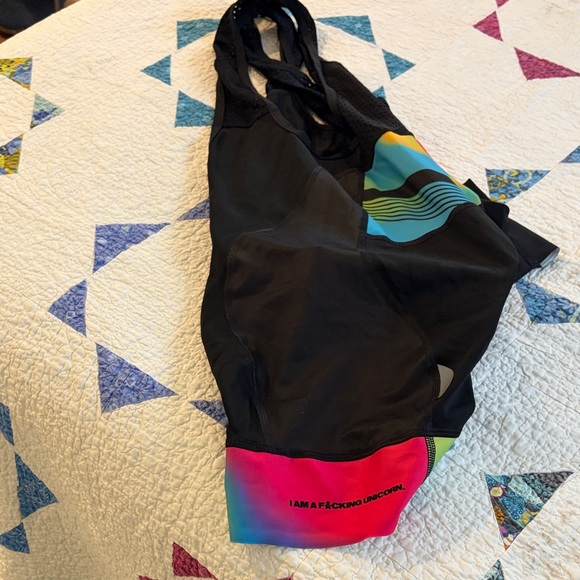 Colorful Women's Cycling Bib Shorts - Picture 2 of 3